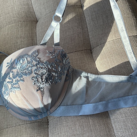 Smart & Sexy Blue Lace Bra - Picture 3 of 6